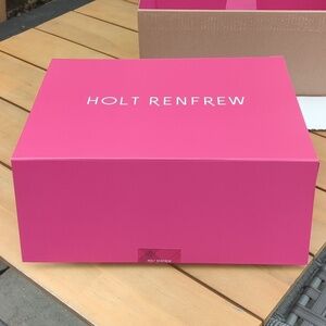 Holt Renfrew Large Pink Storage Box - New